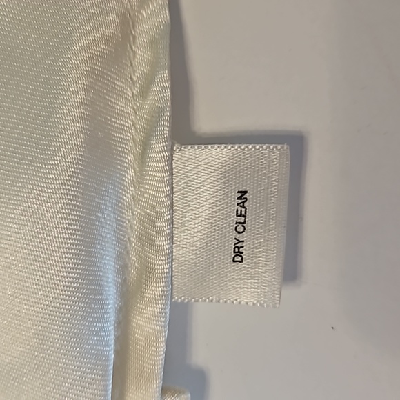 White House Black Market NWT Women's Cream Floral Silk Blend Strapless Dress 10 - Picture 10 of 11